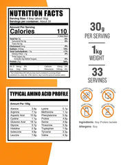 BulkSupplements polvo de soja textura fina, mezcla homogénea y sin grumos