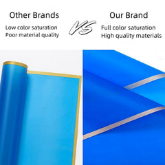 Bupduq papel envolviendo un ramo fresco, protección impermeable y presentación elegante