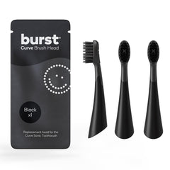 BURST cabezal frontal negro mostrando forma y limpieza eficaz