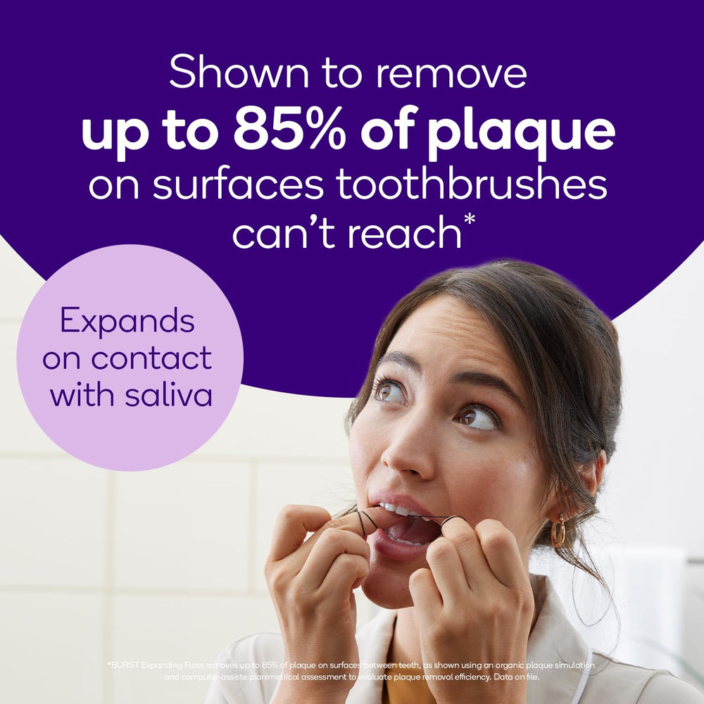 BURST envase individual abierto mostrando cantidad y diseño listo para viaje