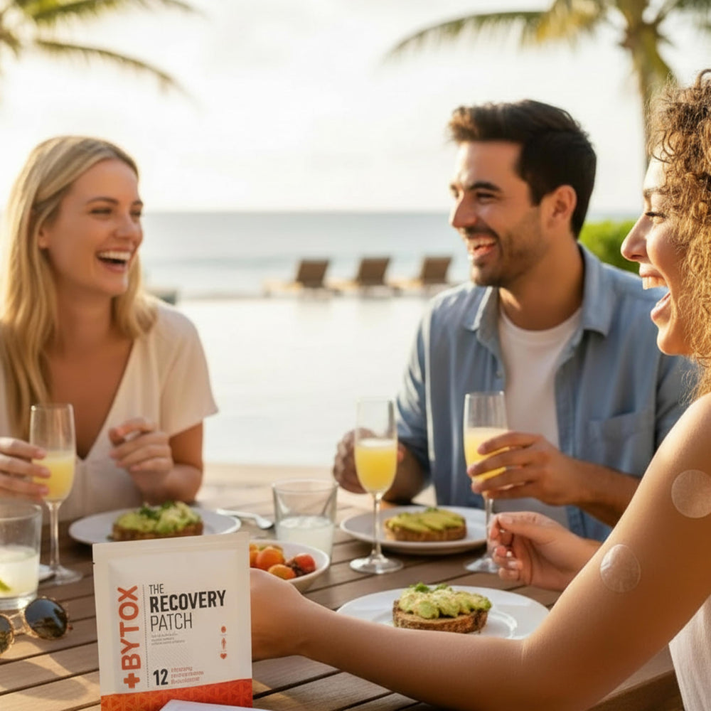 Bytox etiqueta con ingredientes y fabricación en EE. UU. para confianza