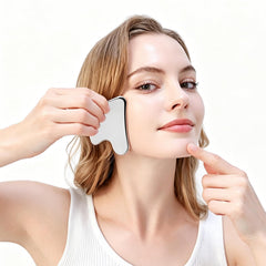 BYYDDIY gua sha usado en pierna con crema para masaje eficaz