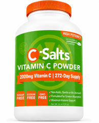 C-Salts frente del envase mostrando marca y tamaño, conveniencia diaria