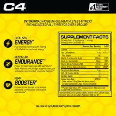 Vaso preparado con C4 Original listo para consumo para energía pre entrenamiento