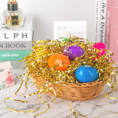 Caleihd cesta de Pascua decorada mejora presentación y temática festiva