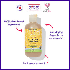 California Baby gel en mano demostrando cantidad adecuada y fácil enjuague