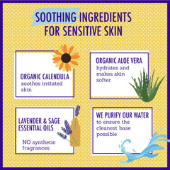 California Baby caléndula y aloe frescos como ingredientes naturales que aportan calma
