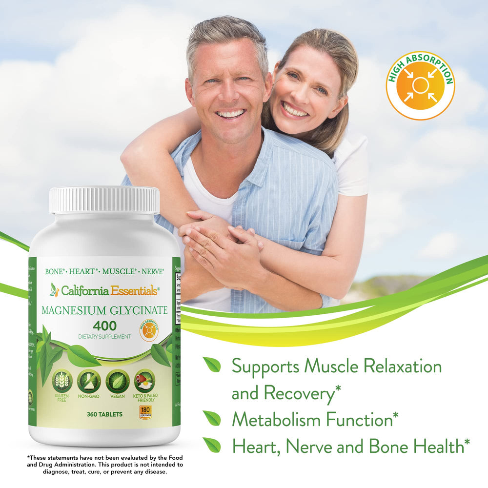 Cápsulas de magnesio glicinato de fácil digestión para uso diario