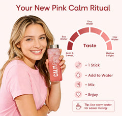 CalmRest polvo en cuchara desde sobre abierto, dosis lista y controlada