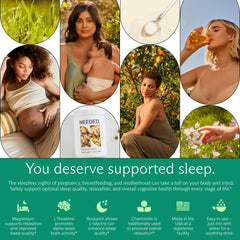 CalmSleep cuchara medidora junto al envase para comparar tamaño y dosis diaria