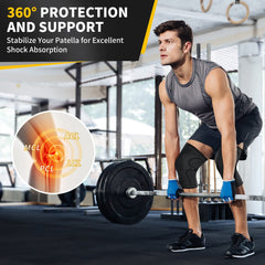 CAMBIVO rodillera en gimnasio resaltando comodidad y soporte activo