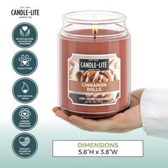 CANDLE-LITE mecha 100% algodón encendida para combustión segura