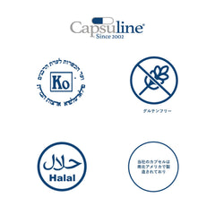 Capsuline cápsulas con polvo herbal demostrando capacidad de contenido