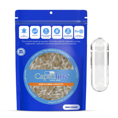 Capsuline empaque frontal mostrando caja y 1000 cápsulas, claridad y confianza