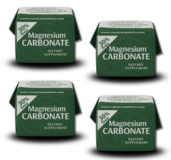 Generic carbonato de magnesio frente del empaque mostrando diseño y beneficio práctico