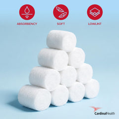 Cardinal Health Kerlix etiqueta con dimensiones y sin látex para mayor seguridad