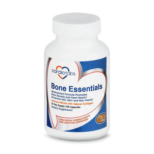 Cardiotabs frasco frontal mostrando etiqueta y beneficios generales