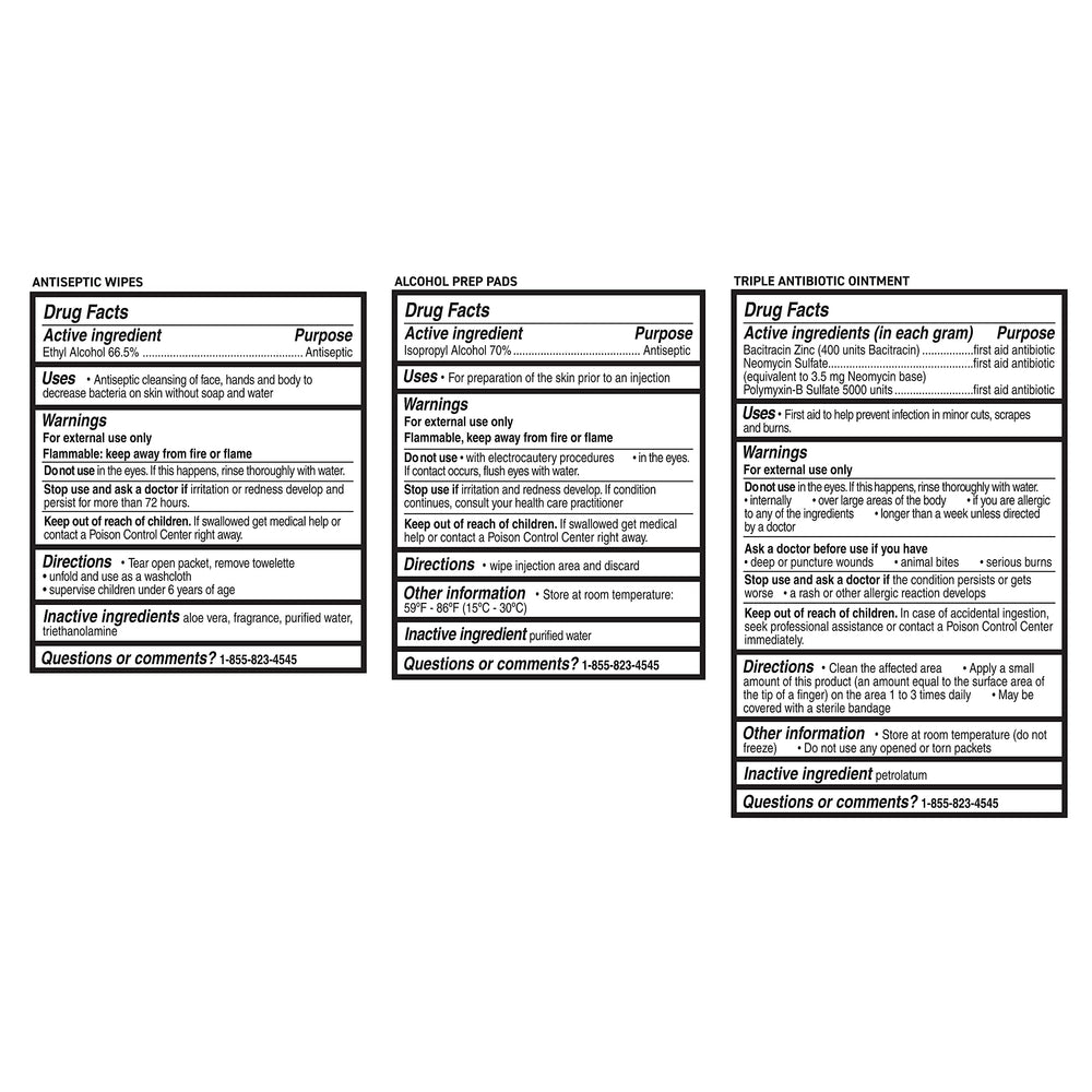 Care Science suministros extendidos para identificar piezas incluidas