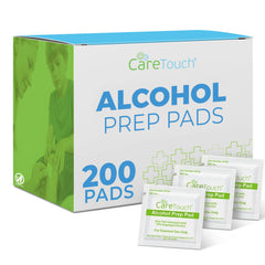 Care Touch paquete frontal mostrando 200 toallitas, facilidad de almacenamiento