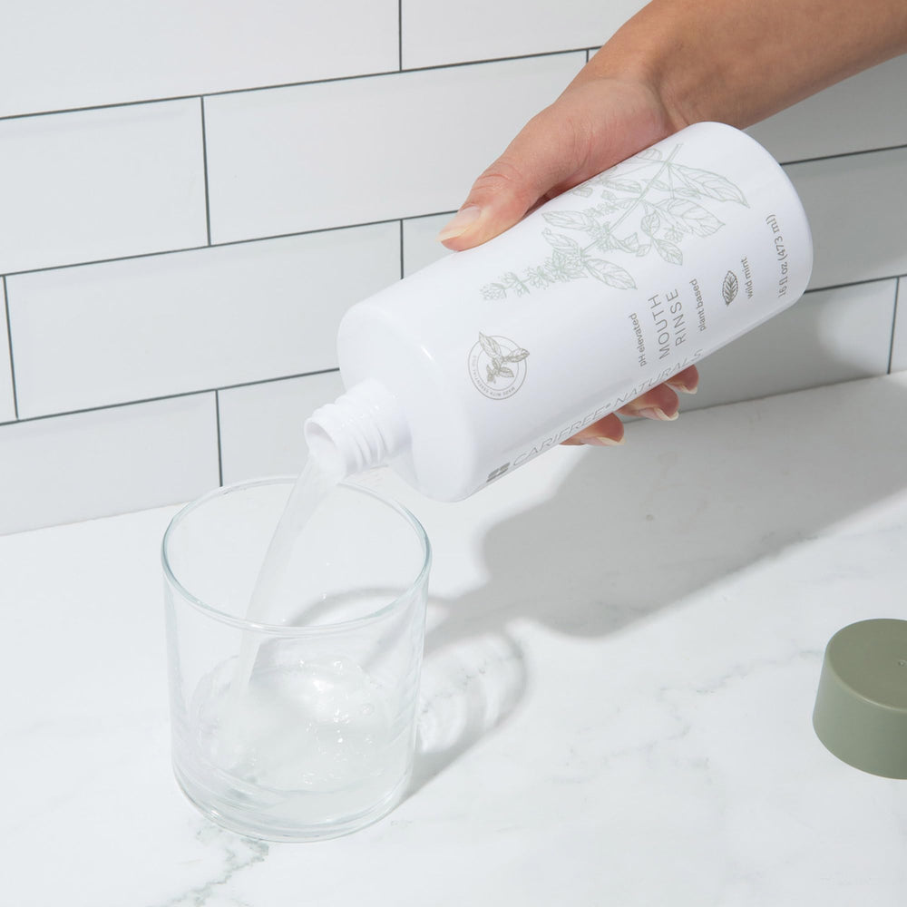 CariFree etiqueta con mención de recomendación profesional y fabricación USA