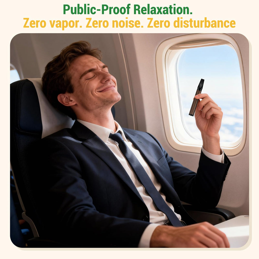 CARITATE núcleo de aroma menta abierto mostrando recambio fácil