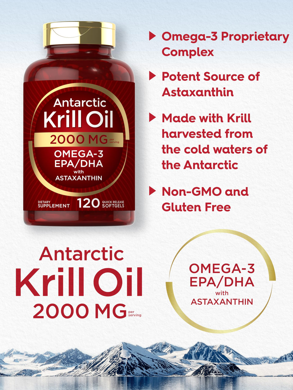 Carlyle Antarctic Krill Oil etiqueta pura: calidad y pureza en cada envase