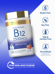 Carlyle etiqueta con ingredientes y pruebas de laboratorio visibles