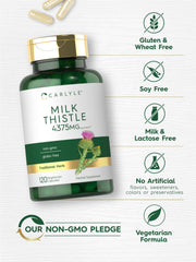 Carlyle semillas de cardo mariano mostrando origen natural y potencial antioxidante