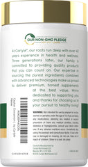 Carlyle etiqueta legible con ingredientes y garantías de calidad