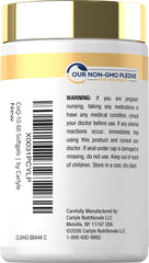 Carlyle detalle de superficie aceitosa de la cápsula mejora absorción