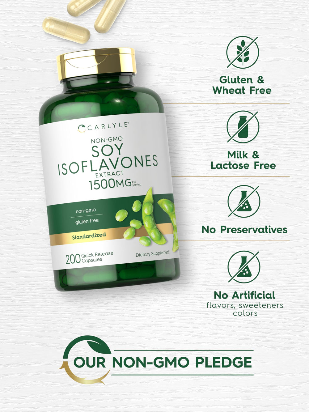 Carlyle etiqueta nutricional y lista de ingredientes verificada