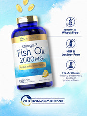 Etiqueta Carlyle con información nutricional clara y pureza