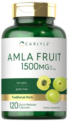 Carlyle frasco frontal mostrando 120 cápsulas y etiqueta clara
