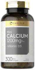 Carlyle frasco frontal mostrando 300 softgels y beneficio de conveniencia