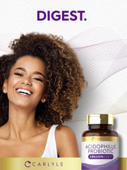 Carlyle Acidophilus: uso diario para apoyo digestivo posible.
