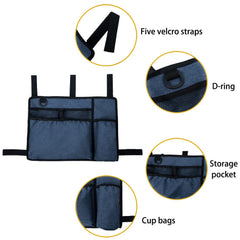 Caroo bolso fijado al andador con velcros para sujeción estable