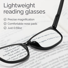 CCVOO gafas en mano para mostrar tamaño y ajuste cómodo