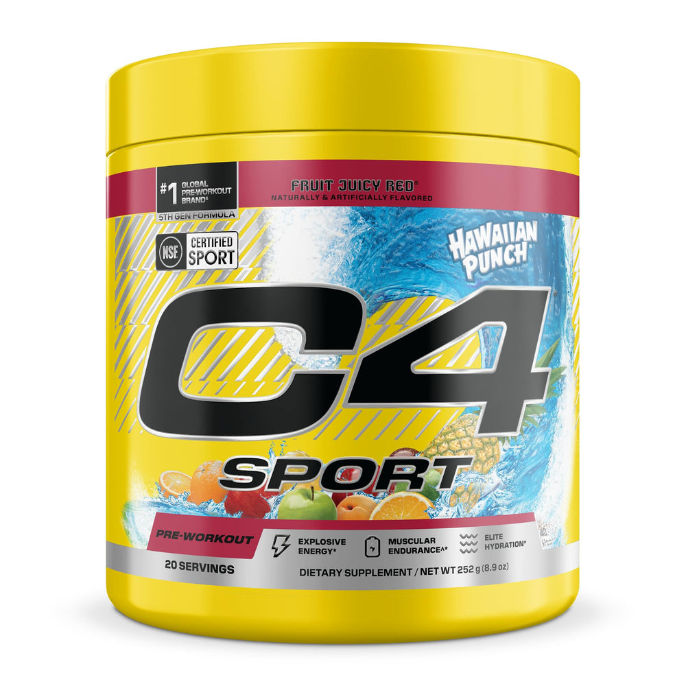 Cellucor C4 Sport frontal del envase mostrando etiqueta y beneficio de energía