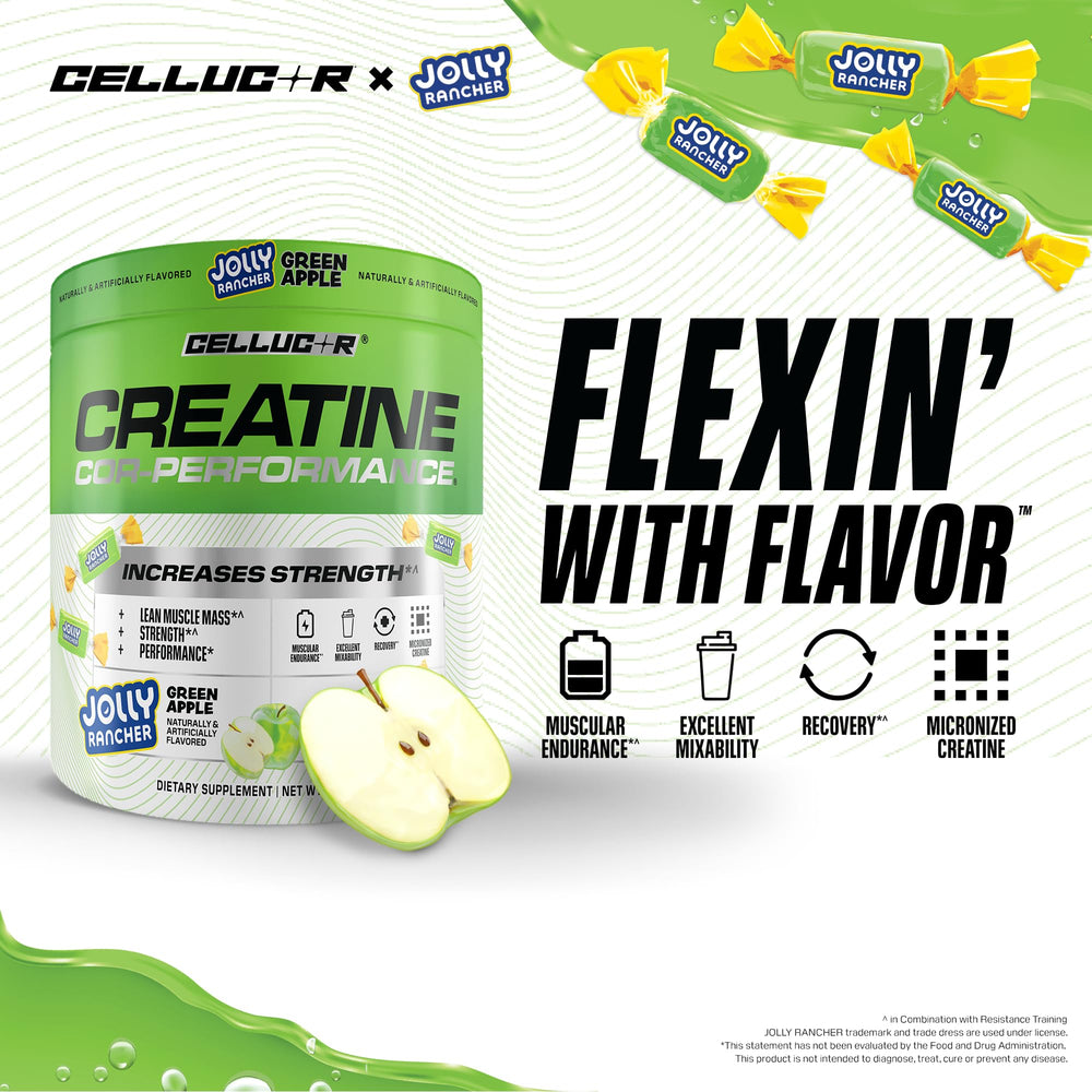 Polvo micronizado Cellucor en primer plano con textura fina y fácil mezcla