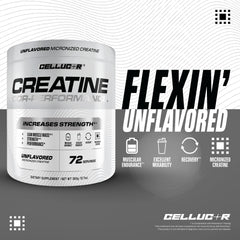 Cellucor tapa y medida ilustrando tamaño y conveniencia diaria