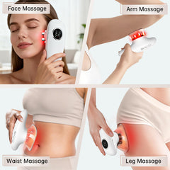 CENXIGO dispositivo en uso sobre abdomen facilitando drenaje linfático y confort