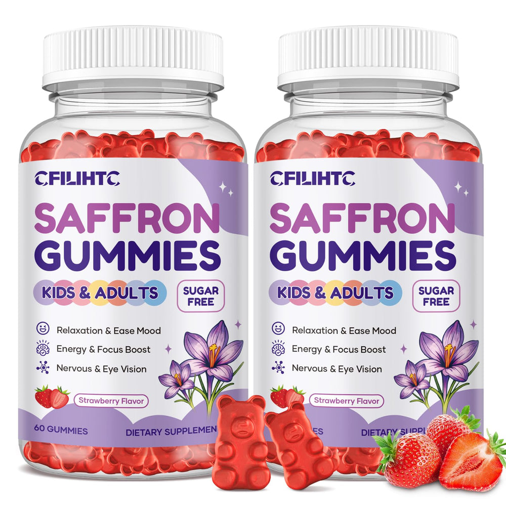 CFILIHTC envase frontal de gominolas de azafrán, visual atractivo y claro