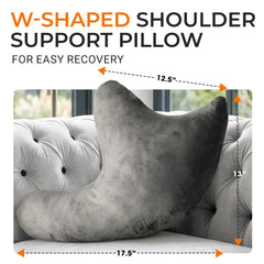 Cheer Collection almohada en uso con persona durmiendo de lado y soporte estable