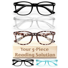 CHEERS DEVICES frontal del pack de 5 gafas mostrando variedad y comodidad