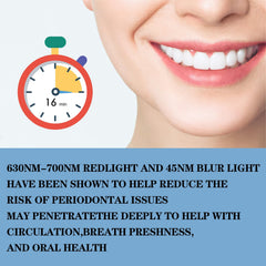 ChicRosa dispositivo en boca demostrando aplicación cómoda y localización precisa
