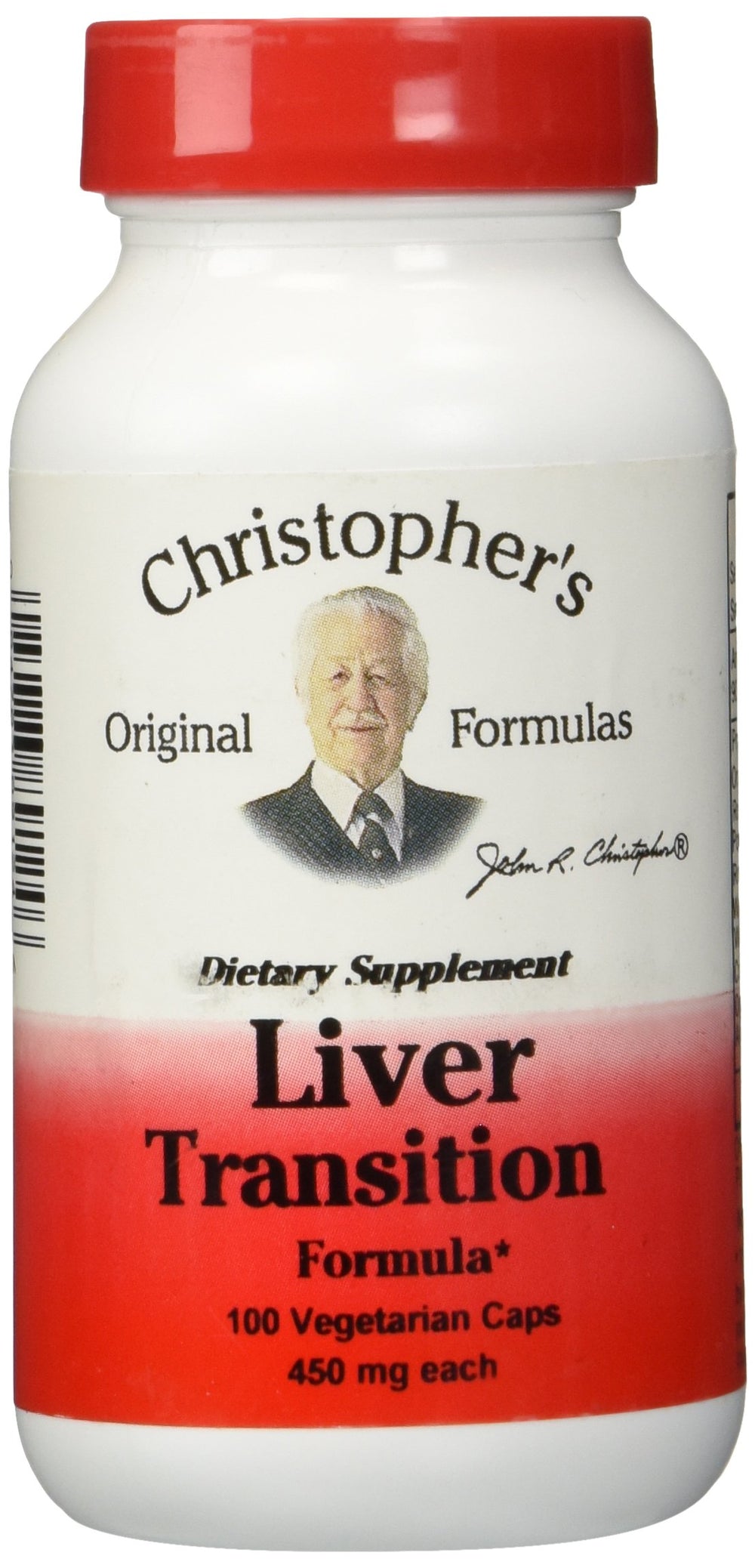 Christopher's Original Formulas Liver Transition packaging box—pure, additive-free formula.