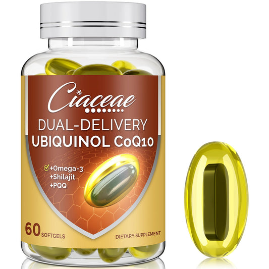 Ciaceae Ubiquinol CoQ10: empaque práctico para una dosis diaria confiable.