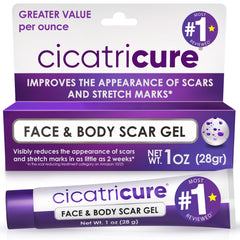 Cicatricure gel envase frontal mostrando presentación y fácil aplicación