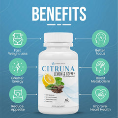 Citruna fat burner capsules closeup highlighting natural ingredients and quality