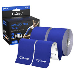 CKeep cinta kinesiology frontal paquete azul mostrando diseño y tamaño útil
